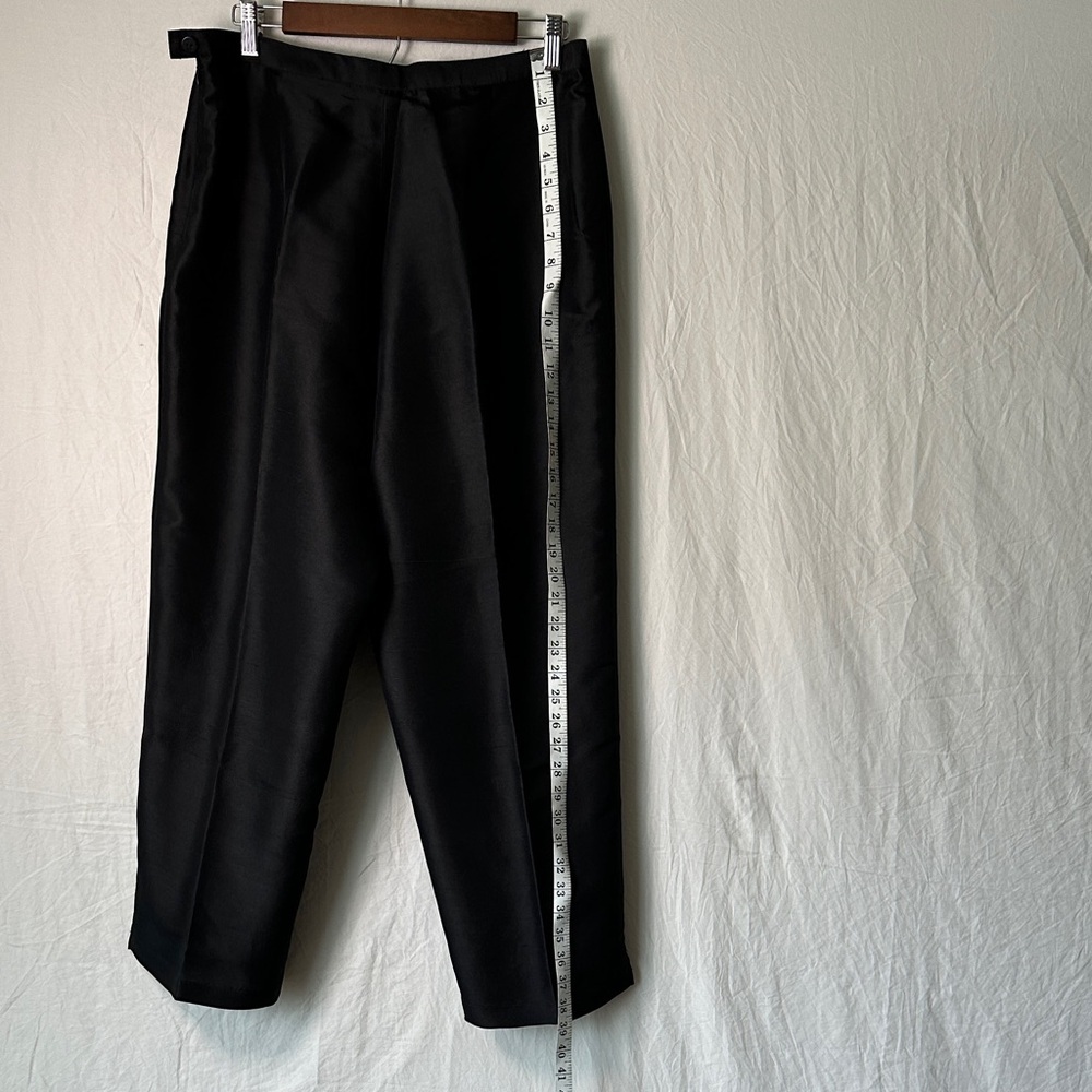 SilkLand Elegant Black Dress Pants - Picture 5 of 7